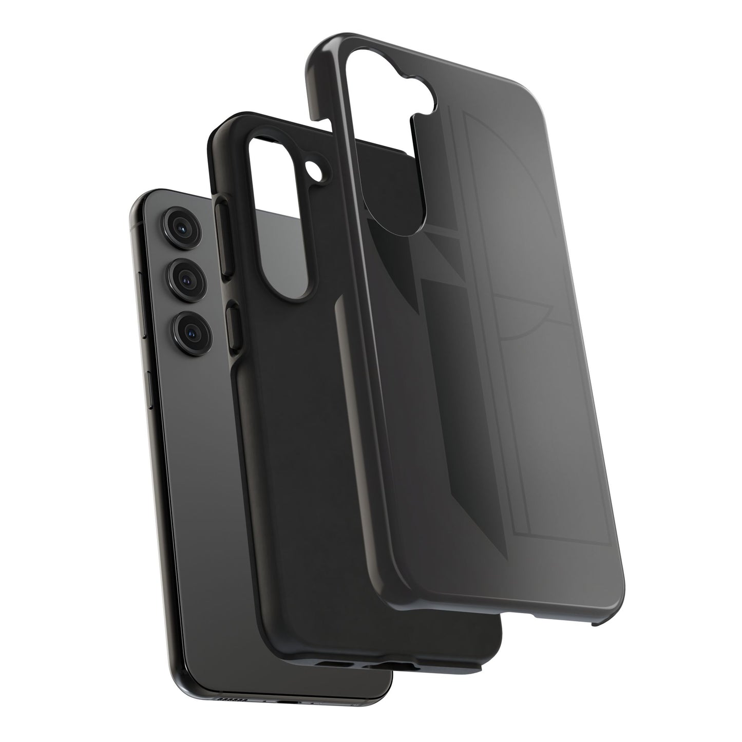 Obsidian Grid Phone Case