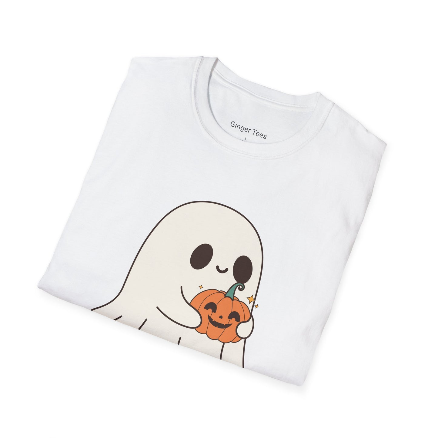 Adorable Ghost 'Boo' Halloween Tee
