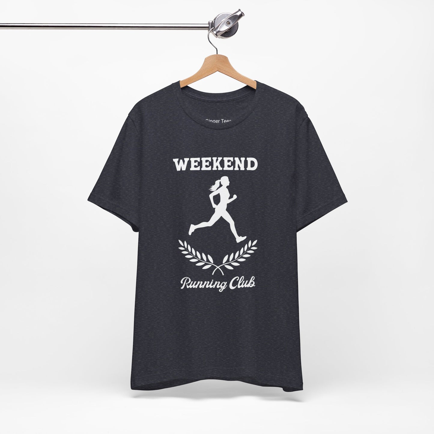 Weekend Running Club t-shirt with fun graphic