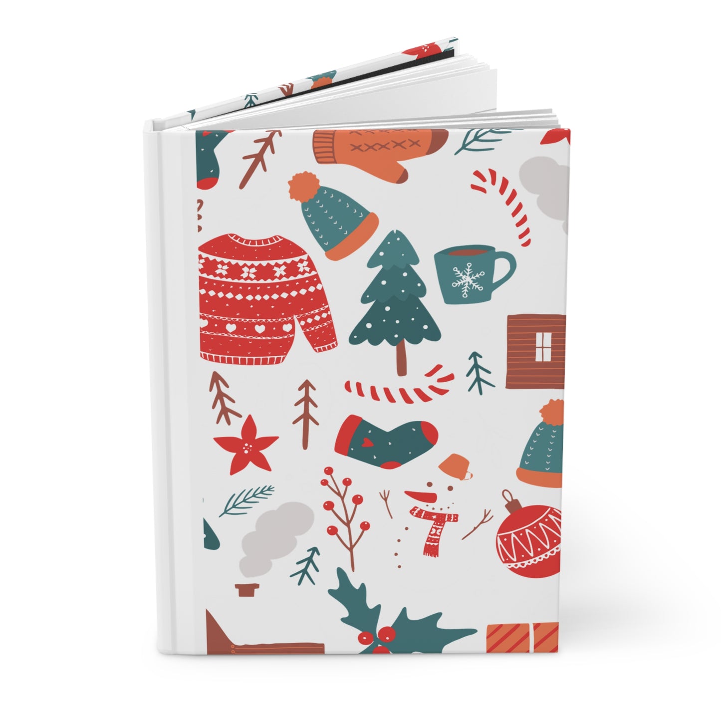 Cozy Cabin Christmas Hardcover Journal