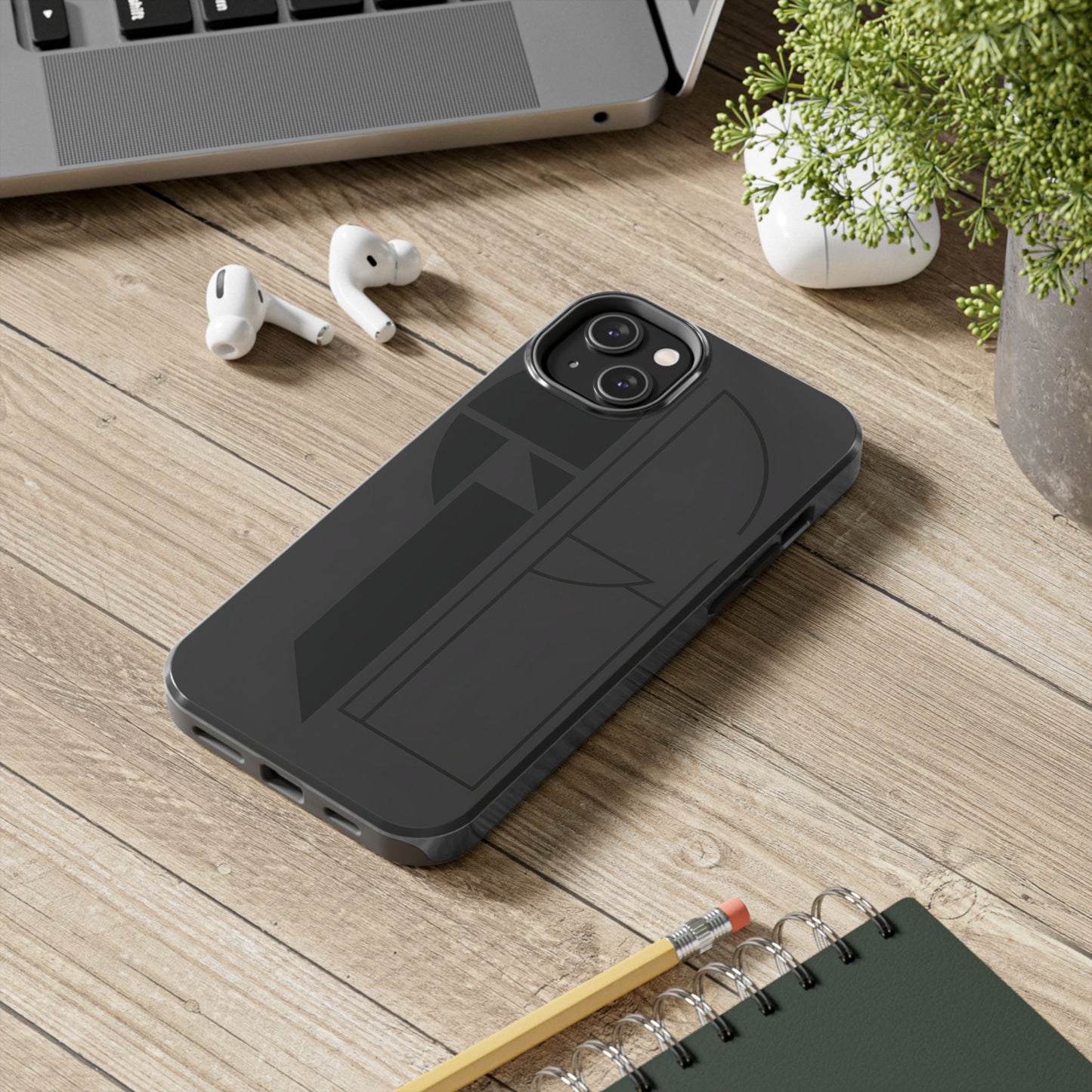 Obsidian Grid Phone Case