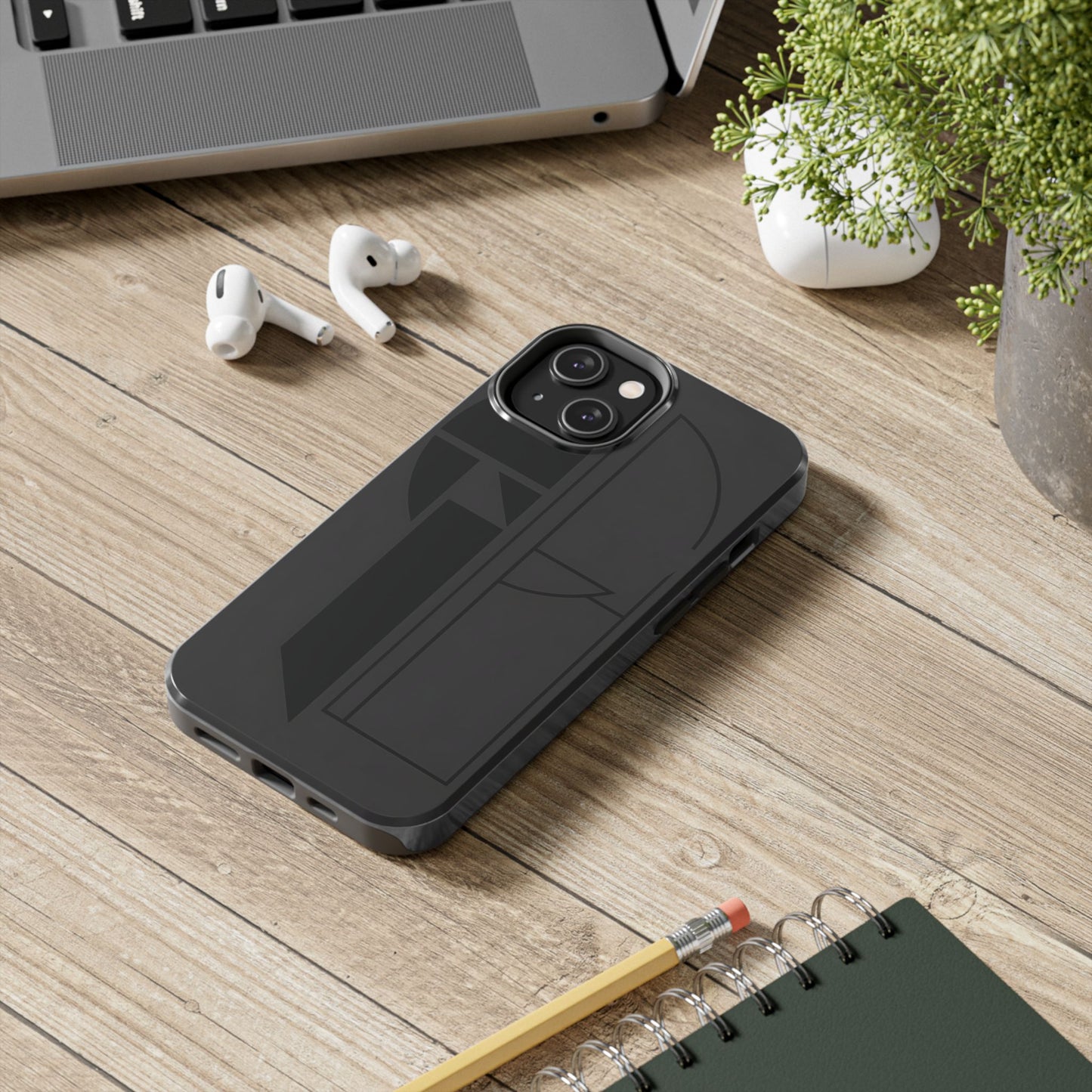 Obsidian Grid Phone Case