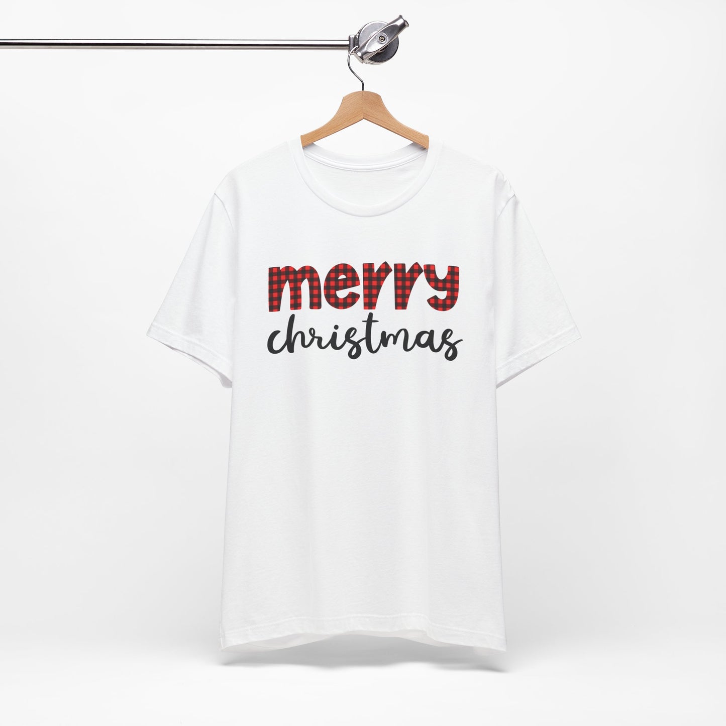 Merry Christmas Buffalo Plaid Tee