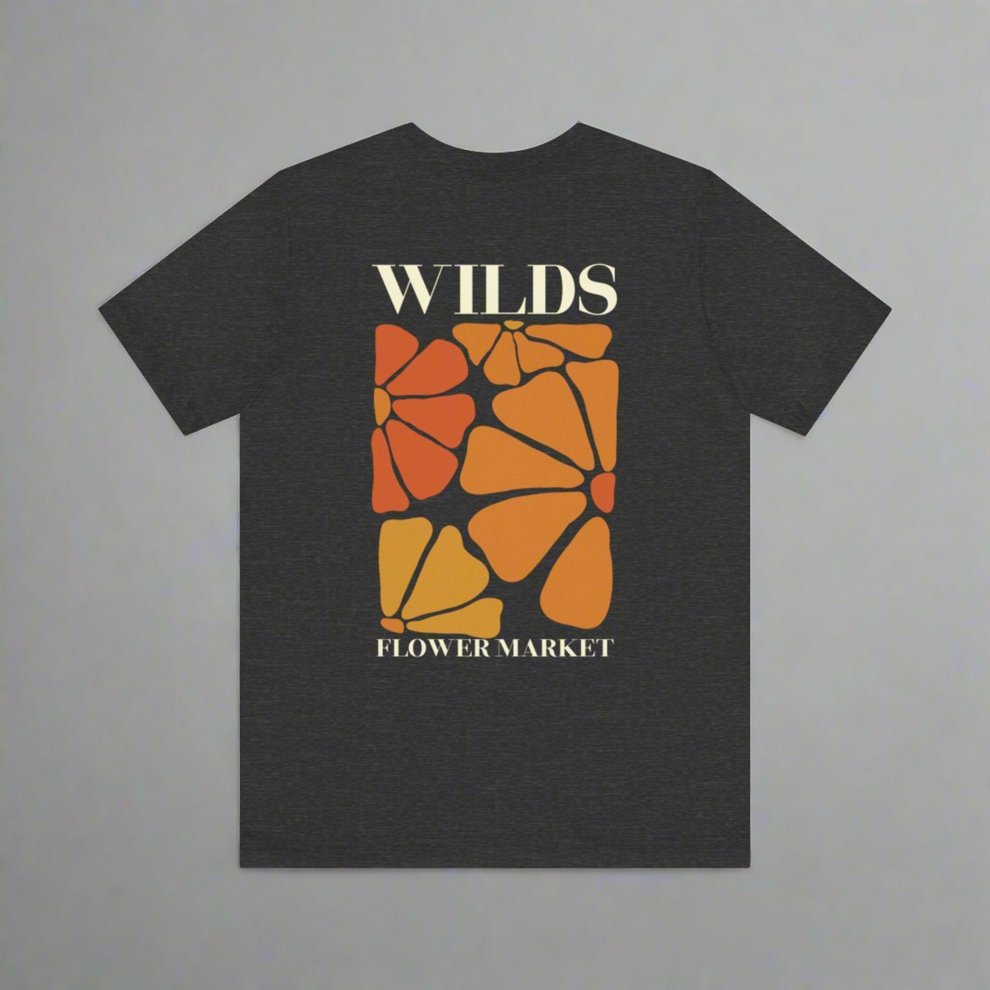 retro look flower market t-shirt