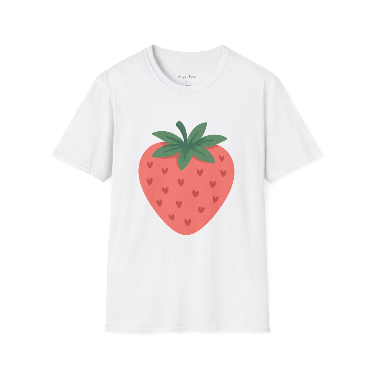Cute Strawberry Graphic T-Shirt – Minimal & Sweet Aesthetic