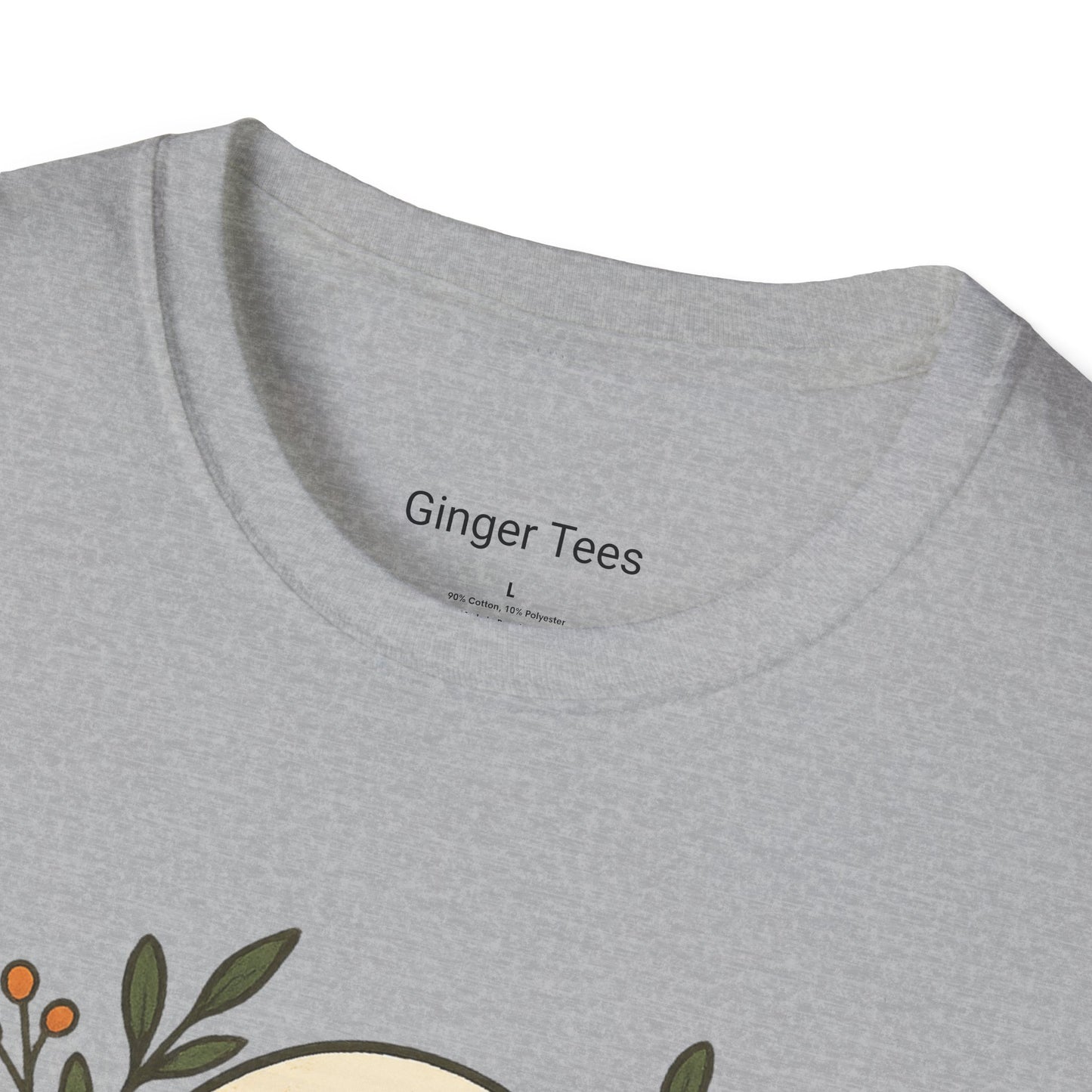 Ghost Floral Softstyle T-Shirt - Cute Halloween Design