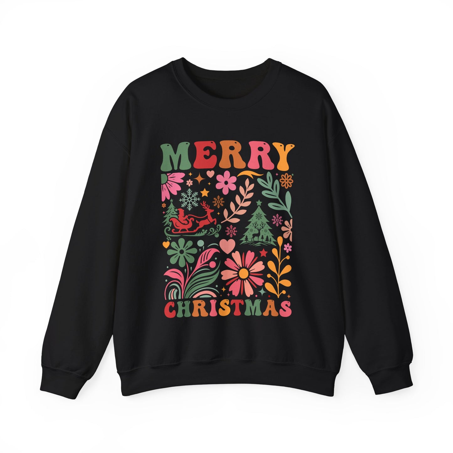 Boho Merry Christmas Sweatshirt