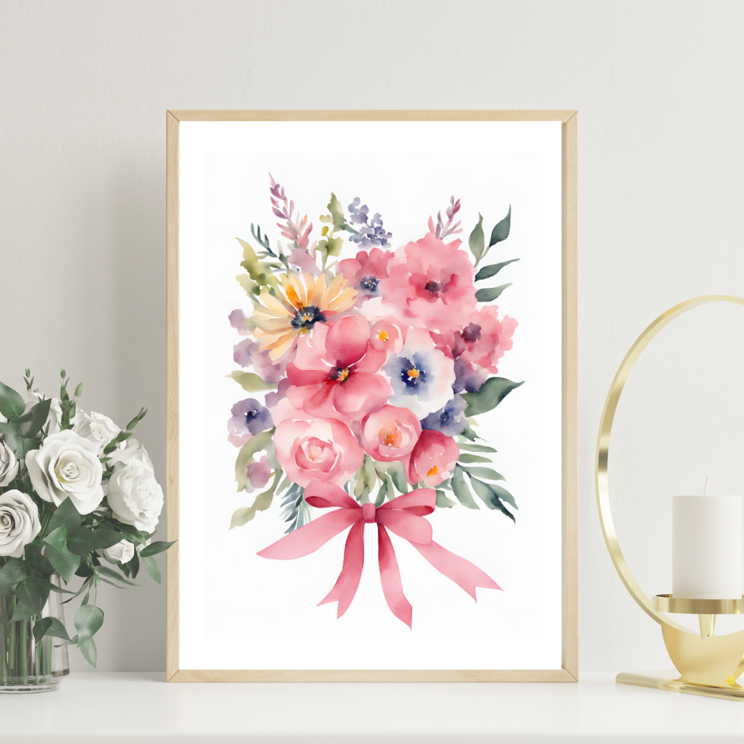 Blush Bouquet Printable Wall Art