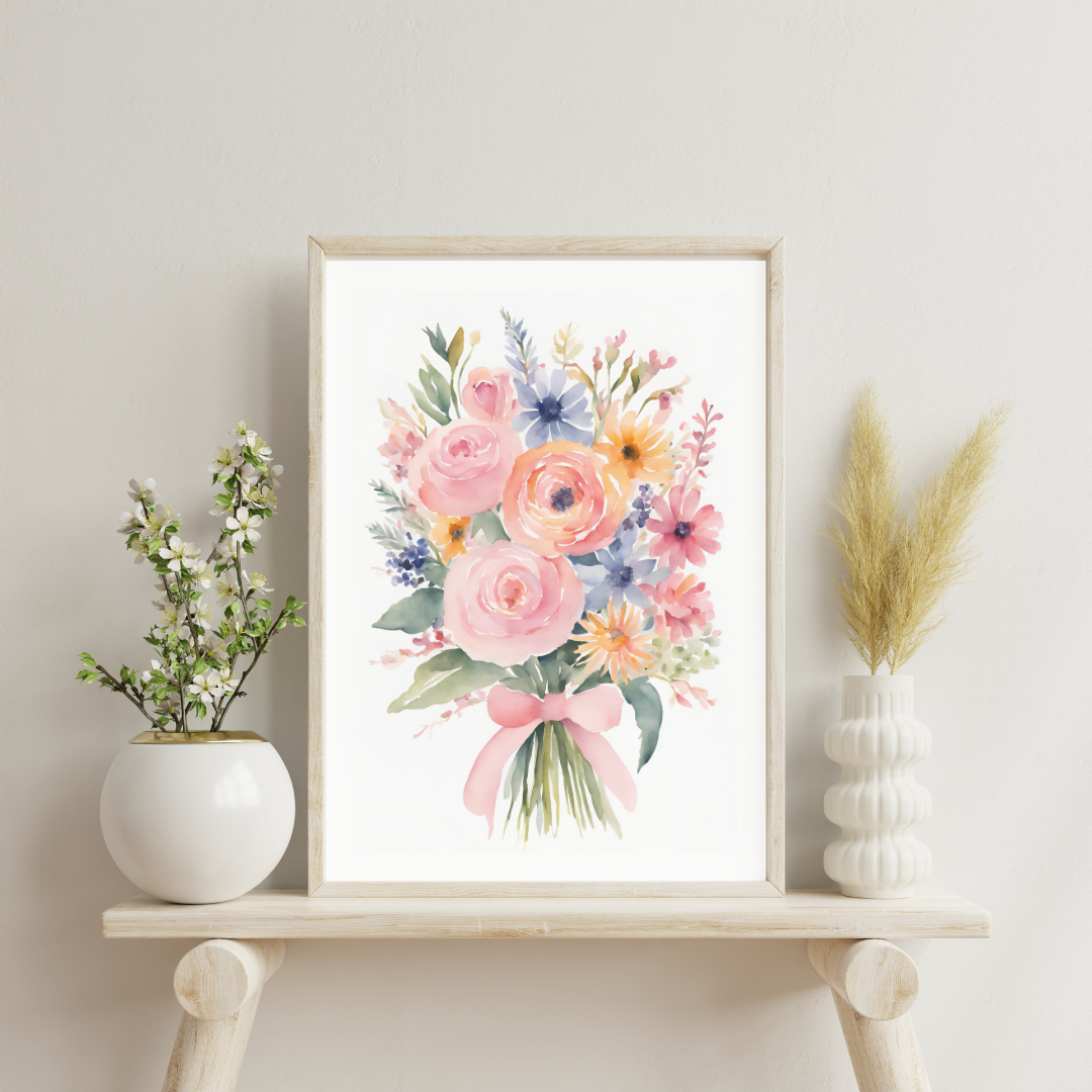 Pastel Petals Printable Wall Art