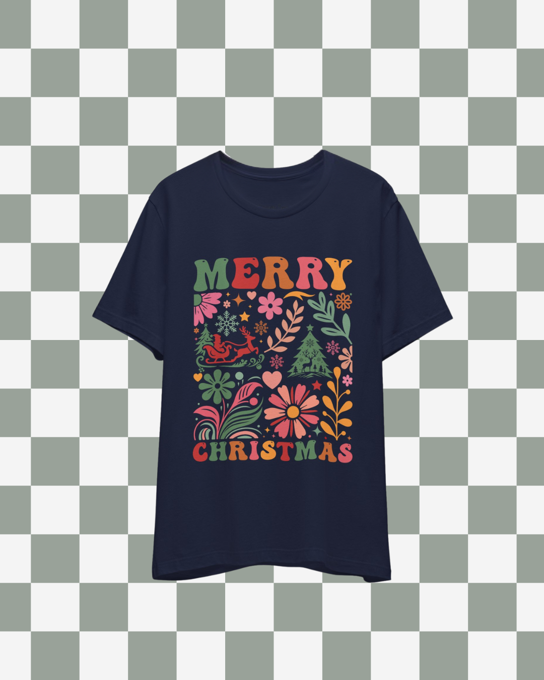 Boho Merry Christmas Tee