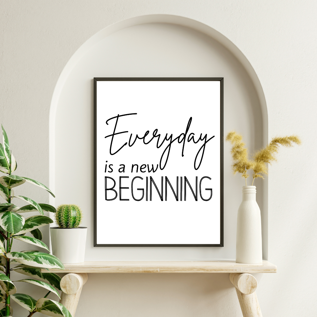 everyday is a new beginning positive affirmations