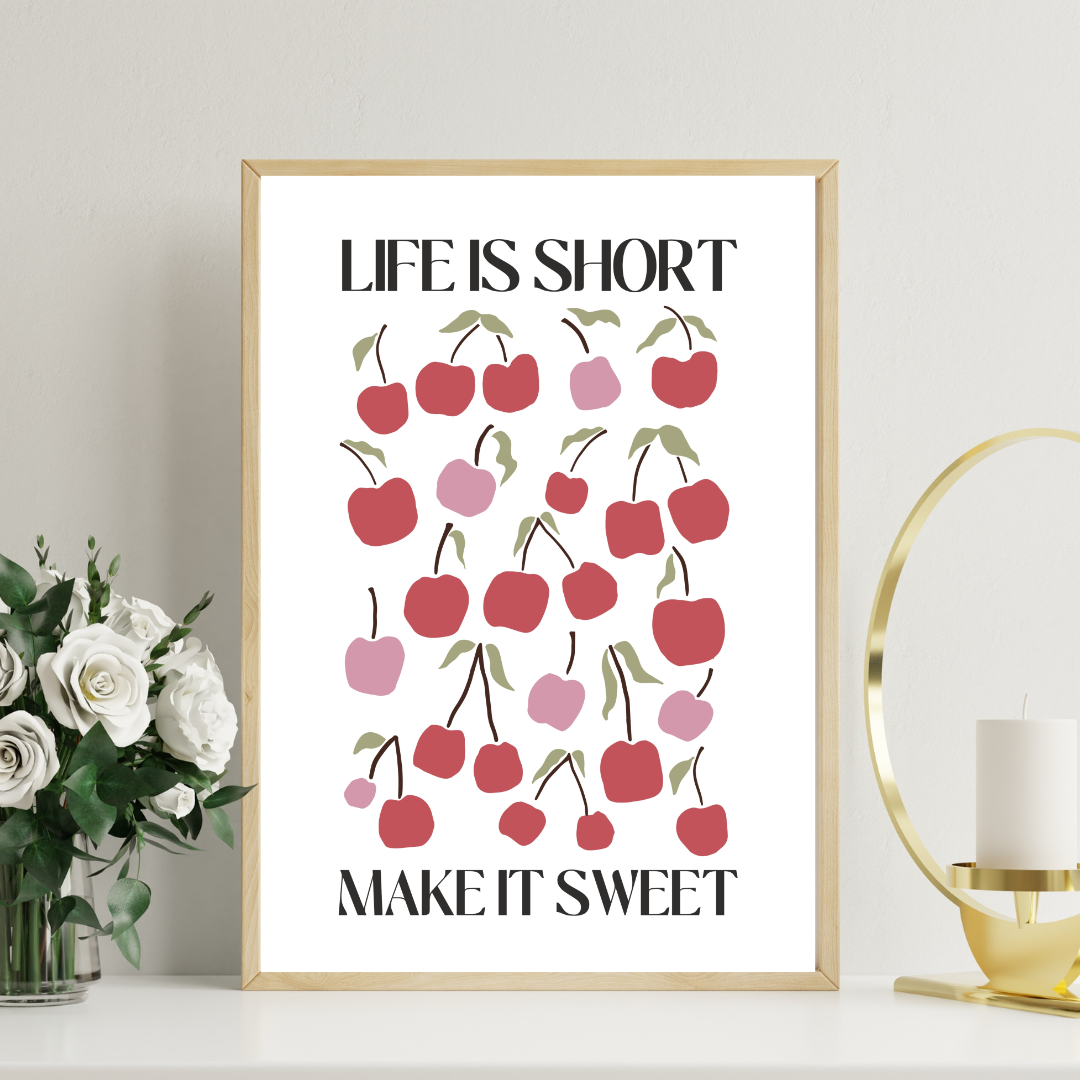 Life Is Short Printable Wall Art