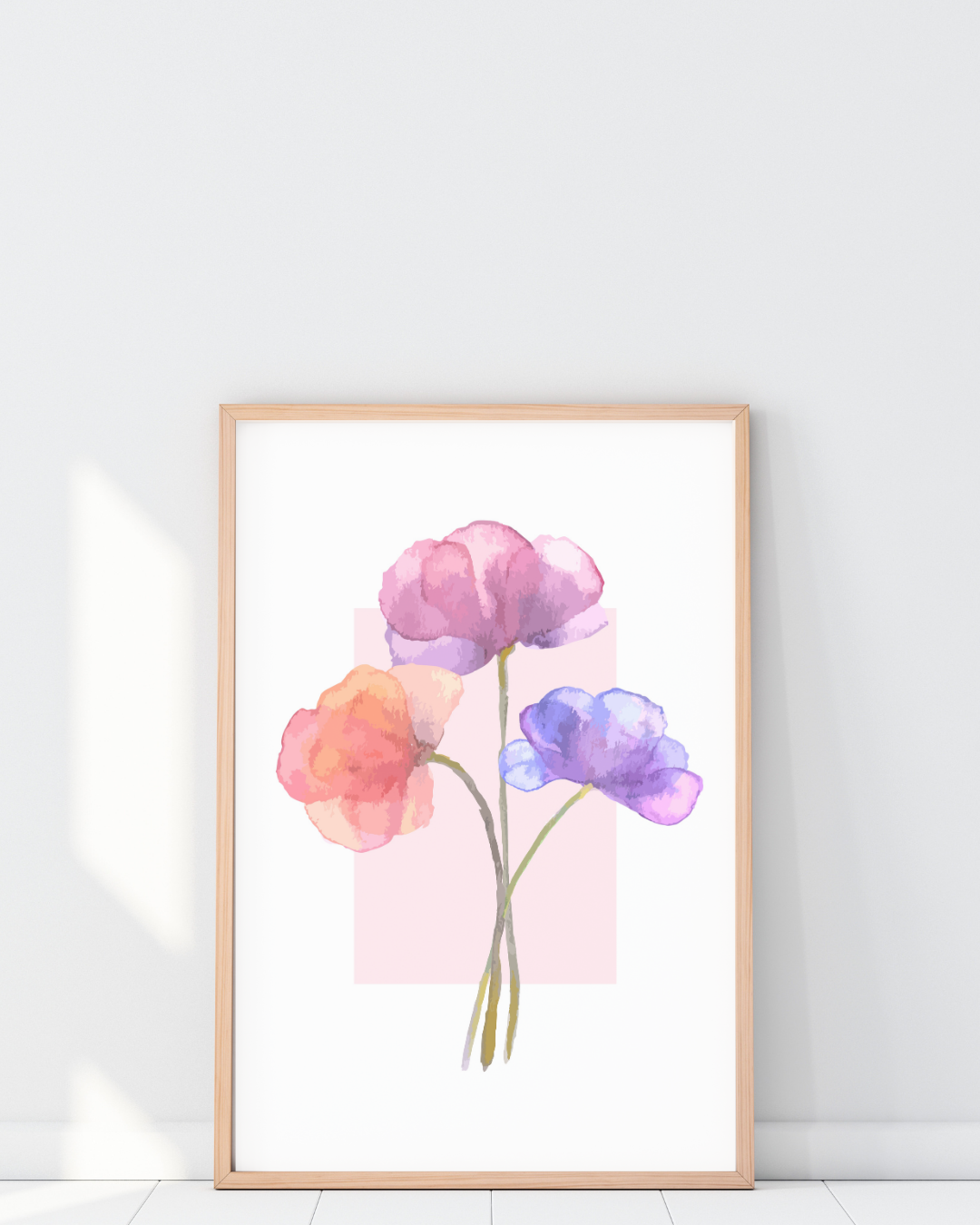 Watercolor Florals Printable Wall Art