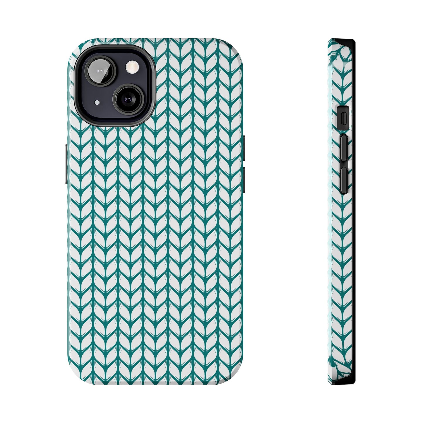 Teal Knit Phone Case