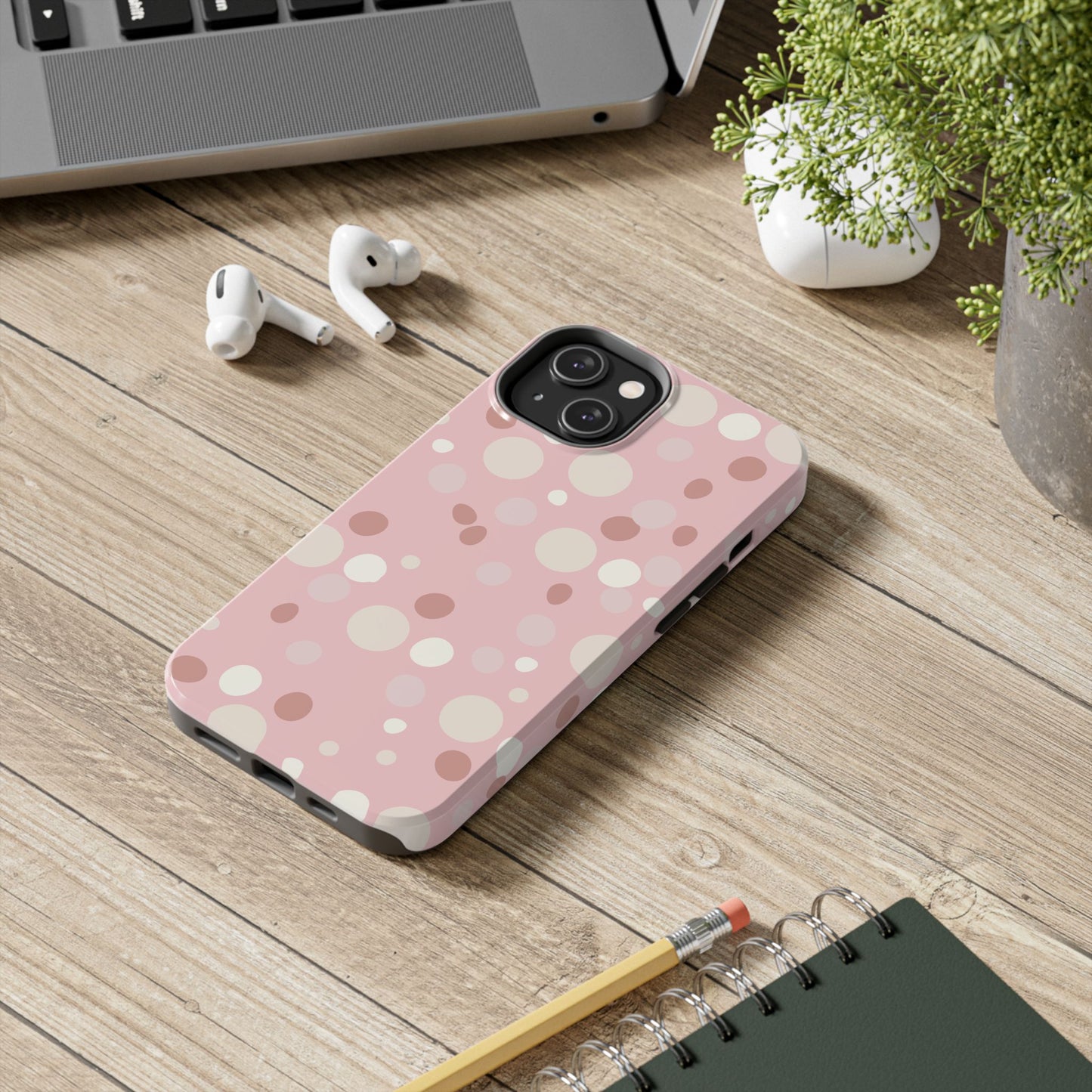 Boho Blush Polka Phone Case