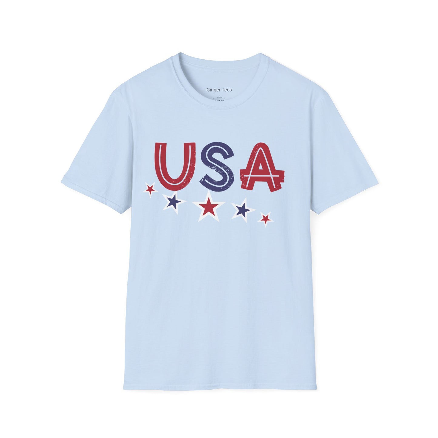 USA Stars Tee – Vintage Americana Vibes
