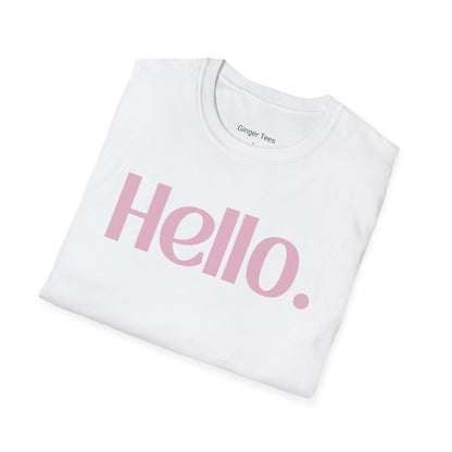 Hello. Tee