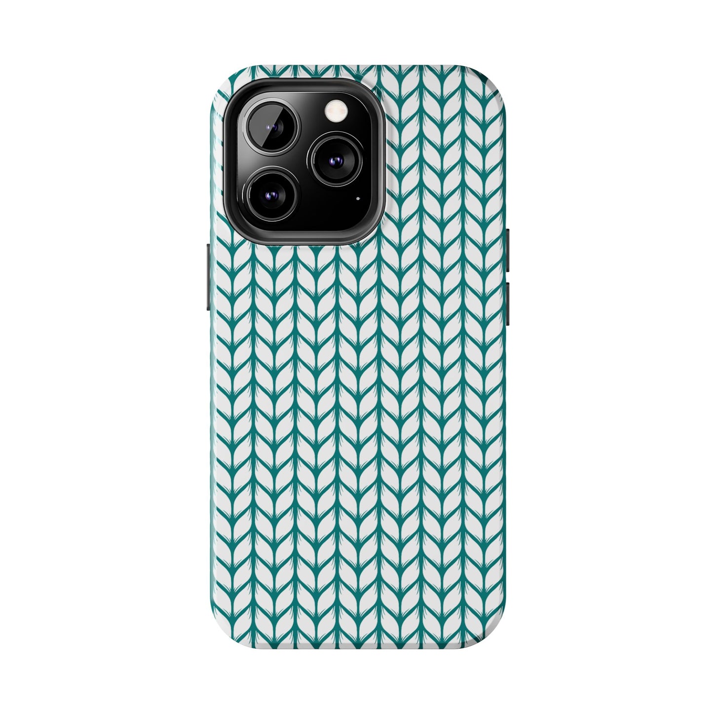 Teal Knit Phone Case