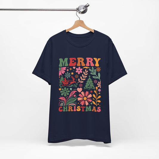 Boho style Christmas t-shirt