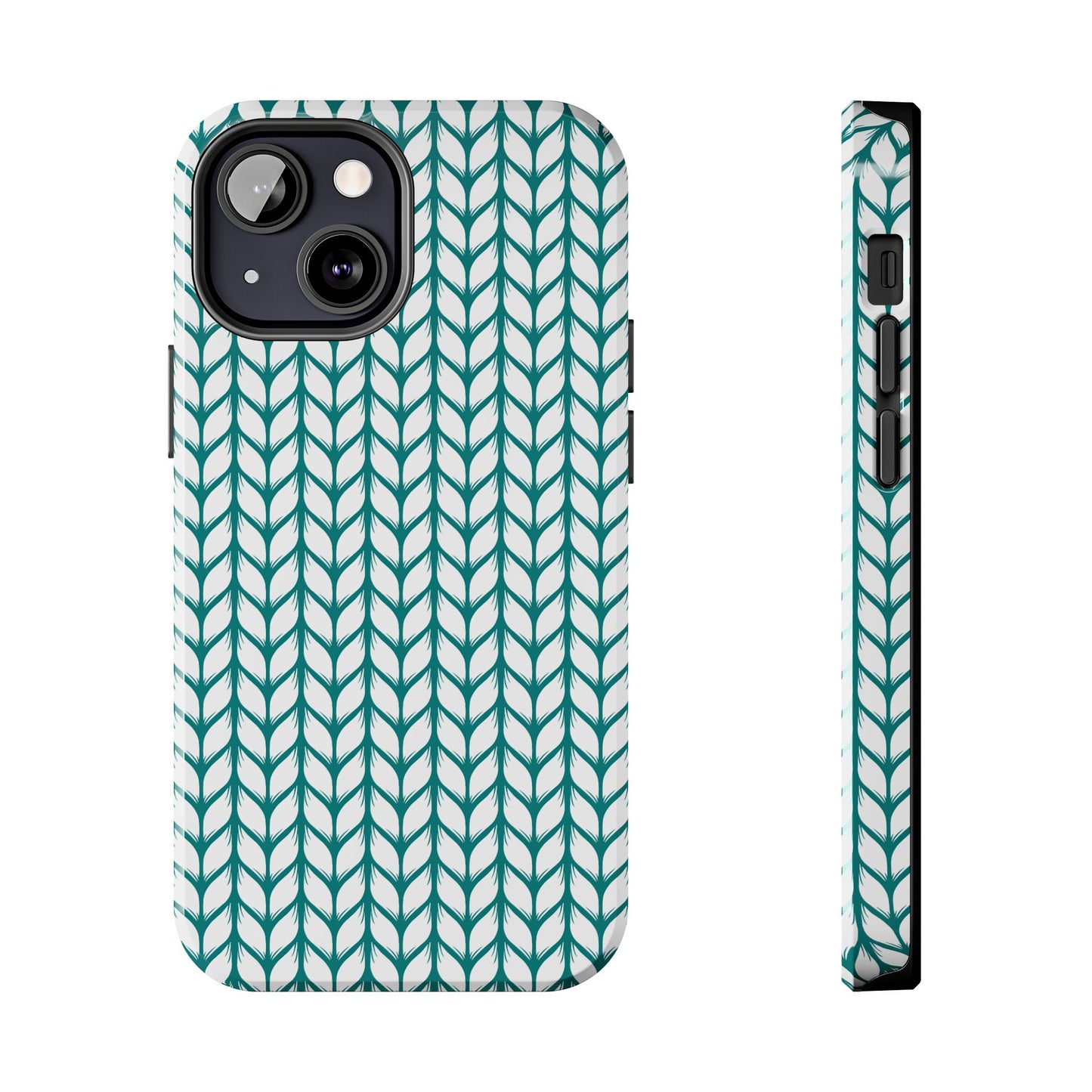 Teal Knit Phone Case