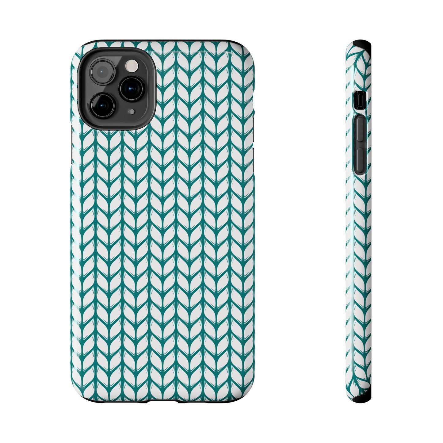 Teal Knit Phone Case