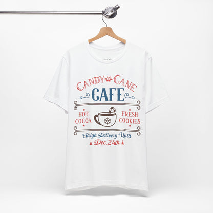 Candy Cane Cafe Tee