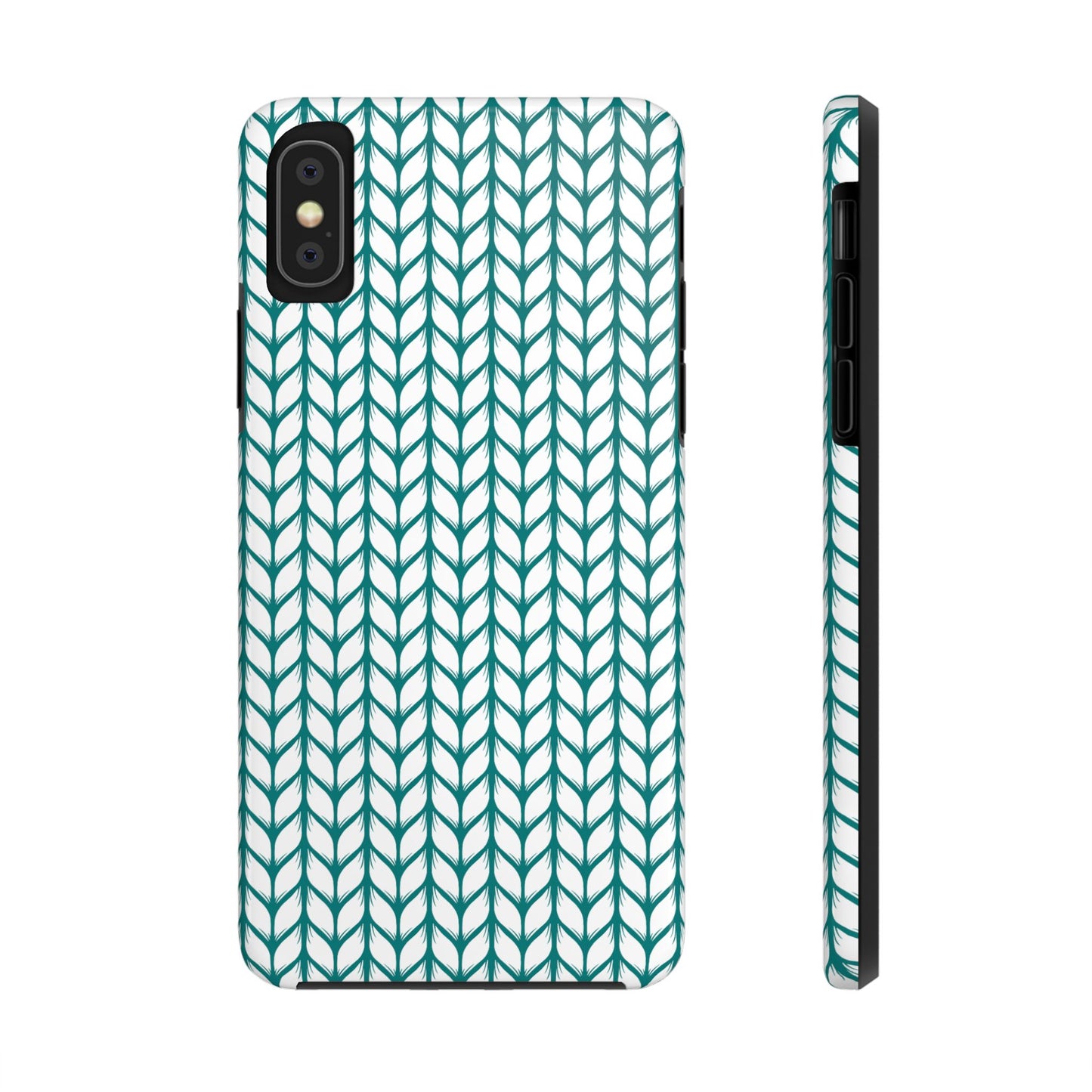 Teal Knit Phone Case