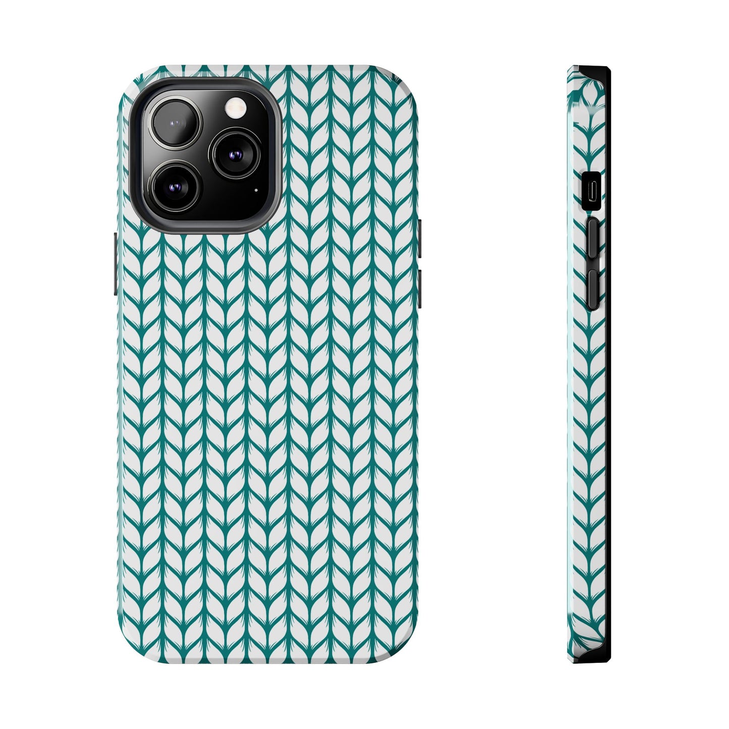 Teal Knit Phone Case