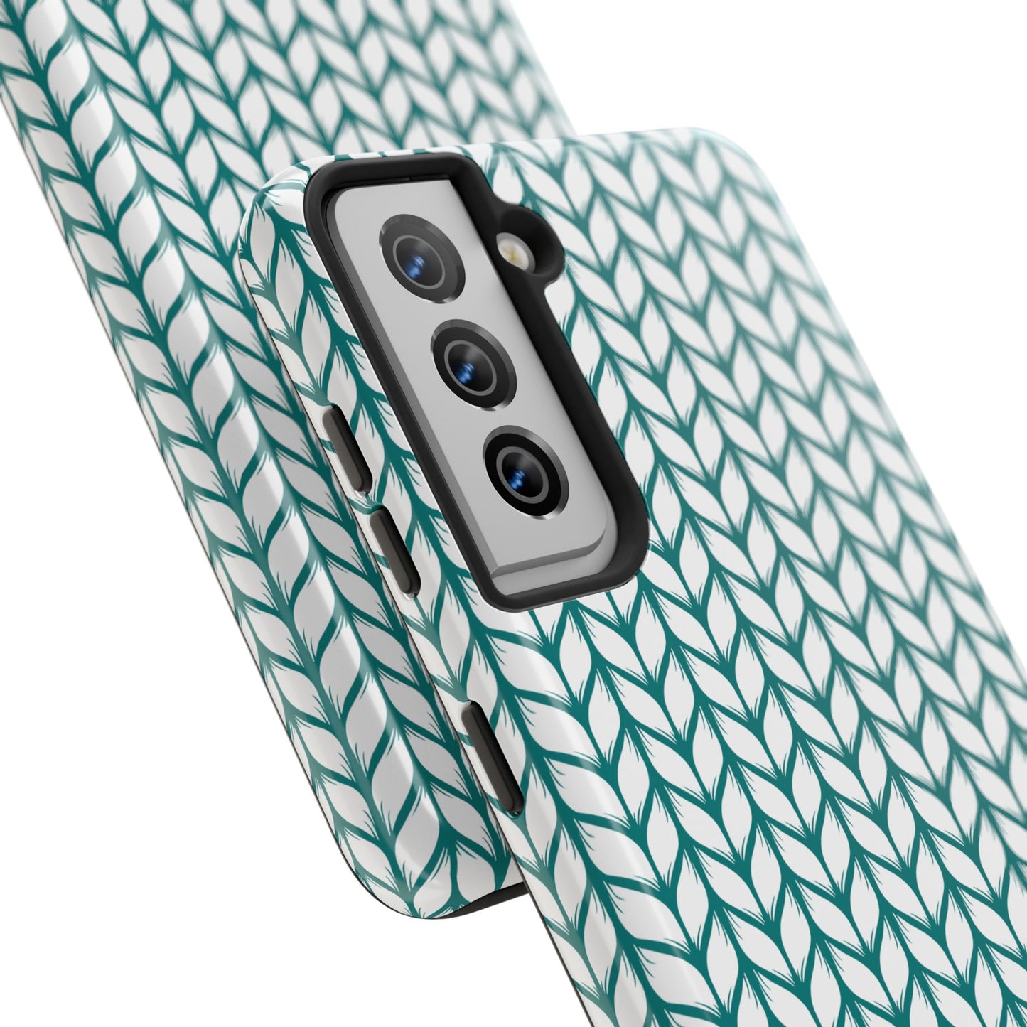 Teal Knit Phone Case