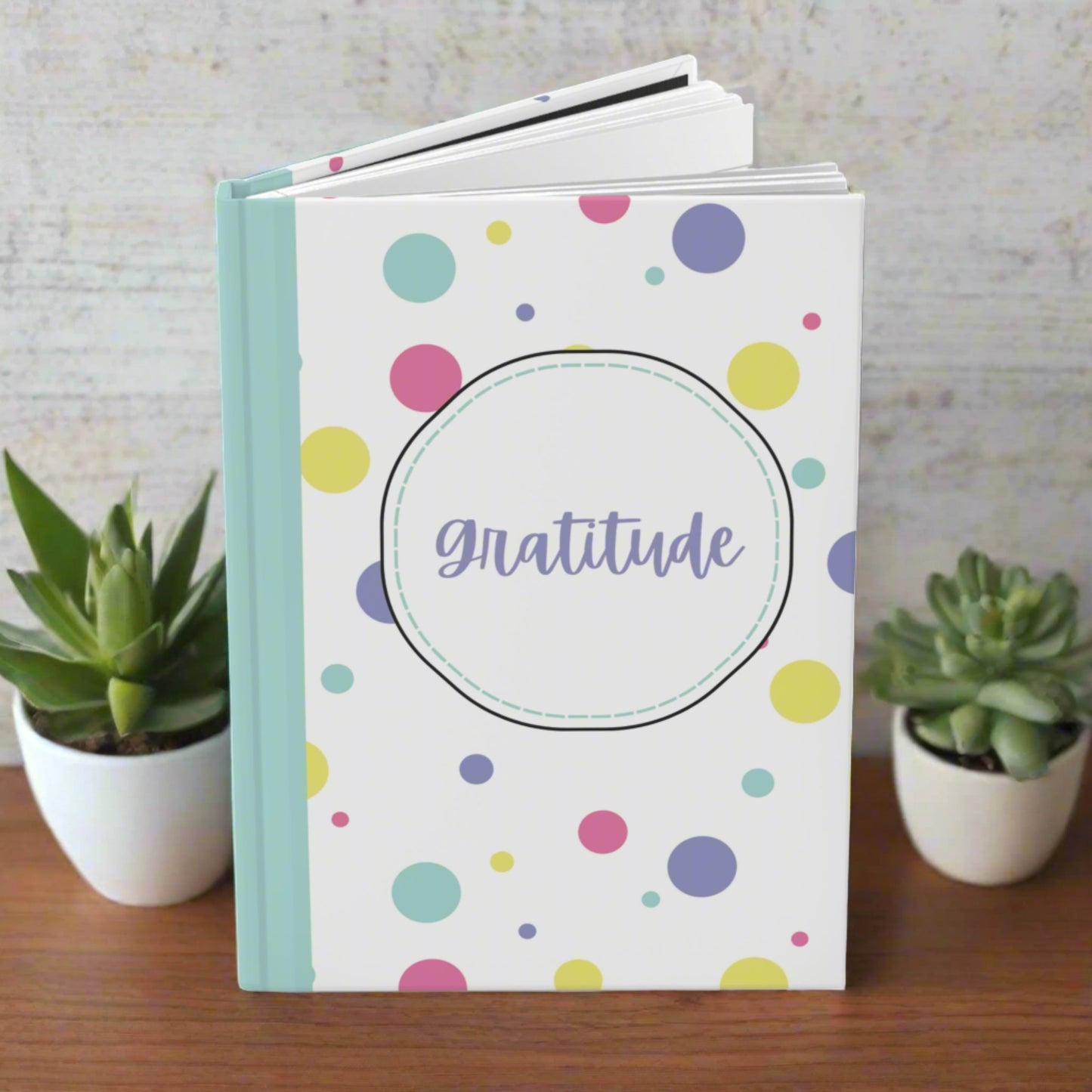 Gratitude Polka Dot Hardcover Journal Matte