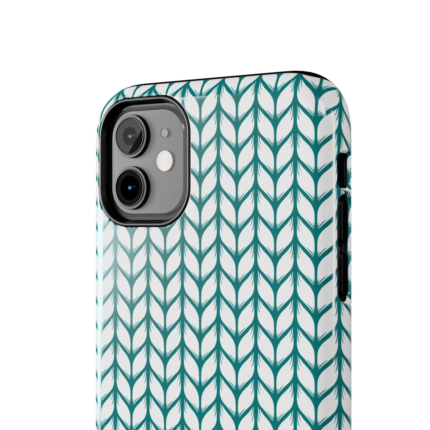 Teal Knit Phone Case