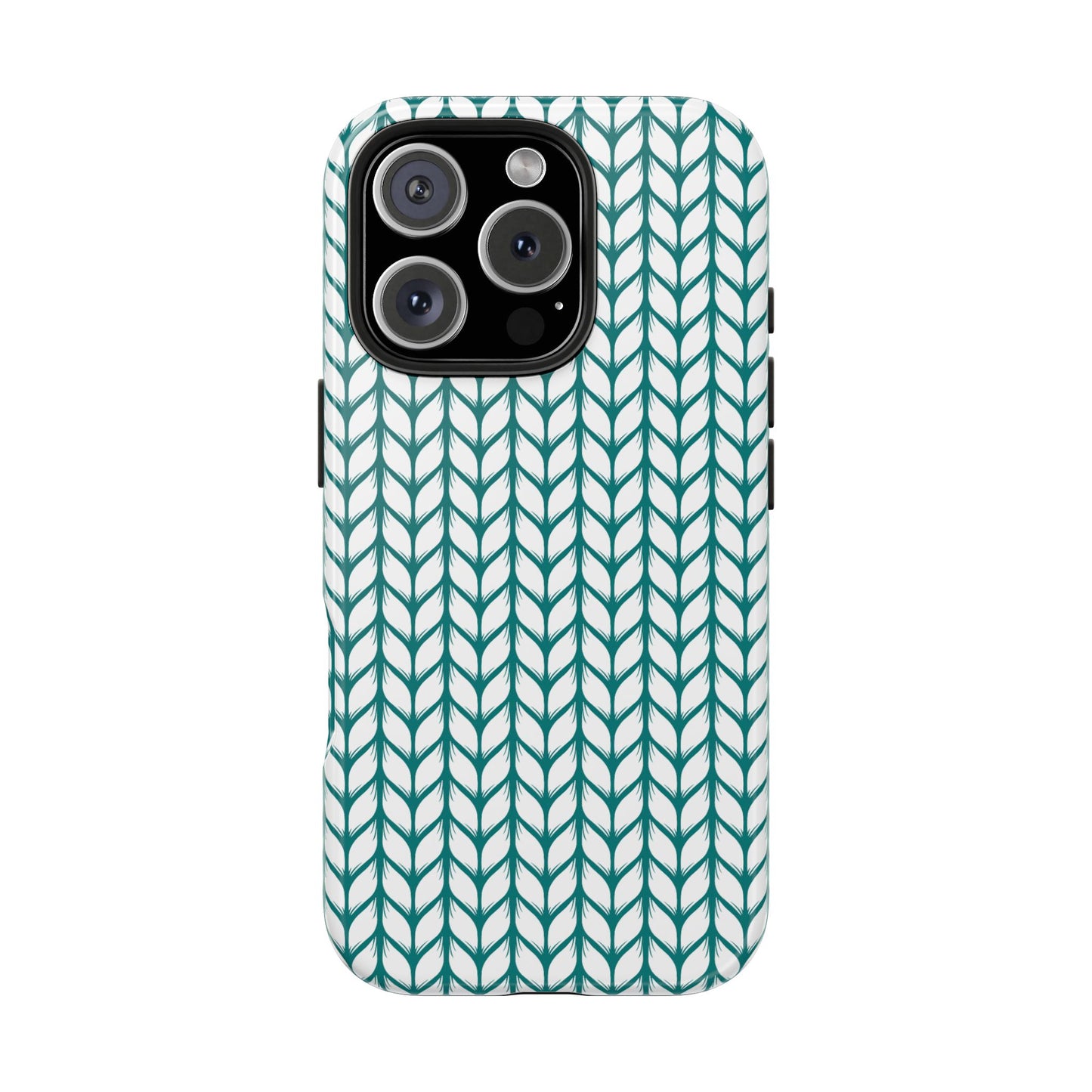 Teal Knit Phone Case