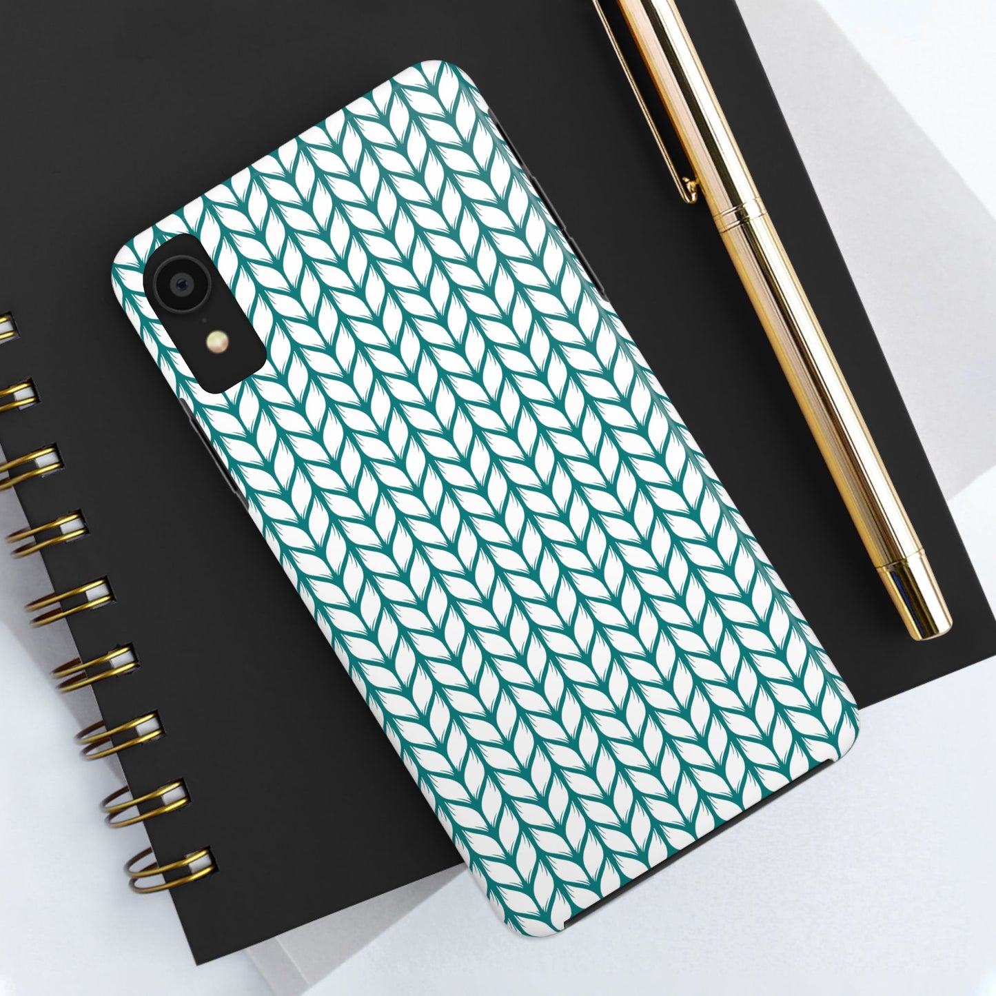 Teal Knit Phone Case