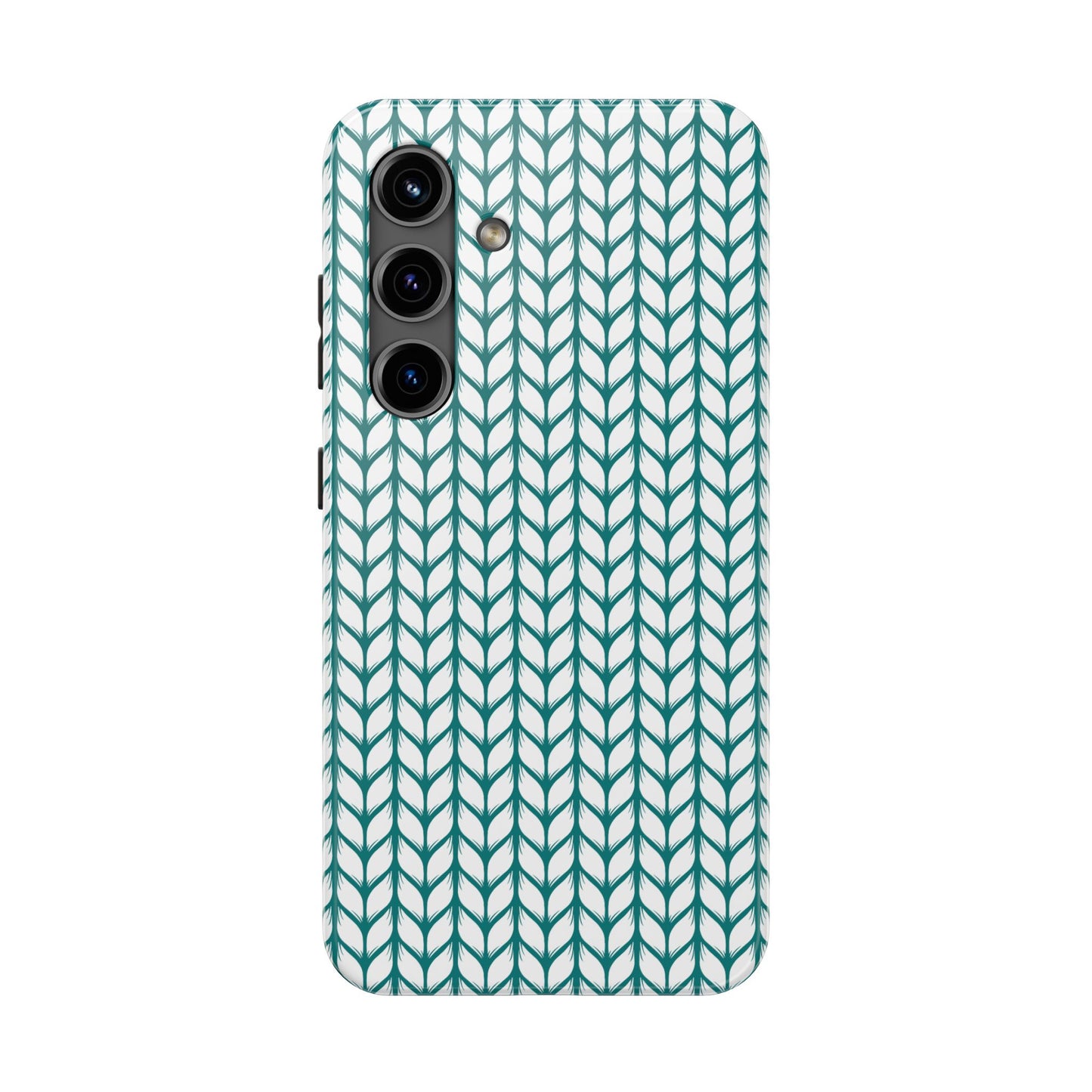 Teal Knit Phone Case