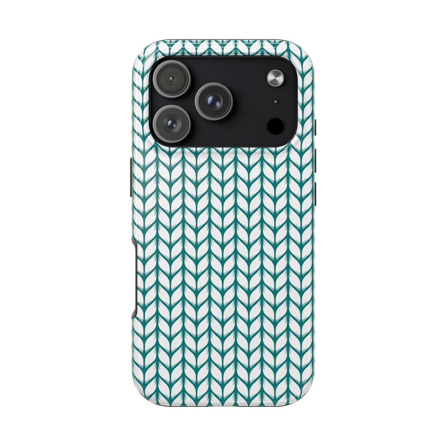 Teal Knit Phone Case