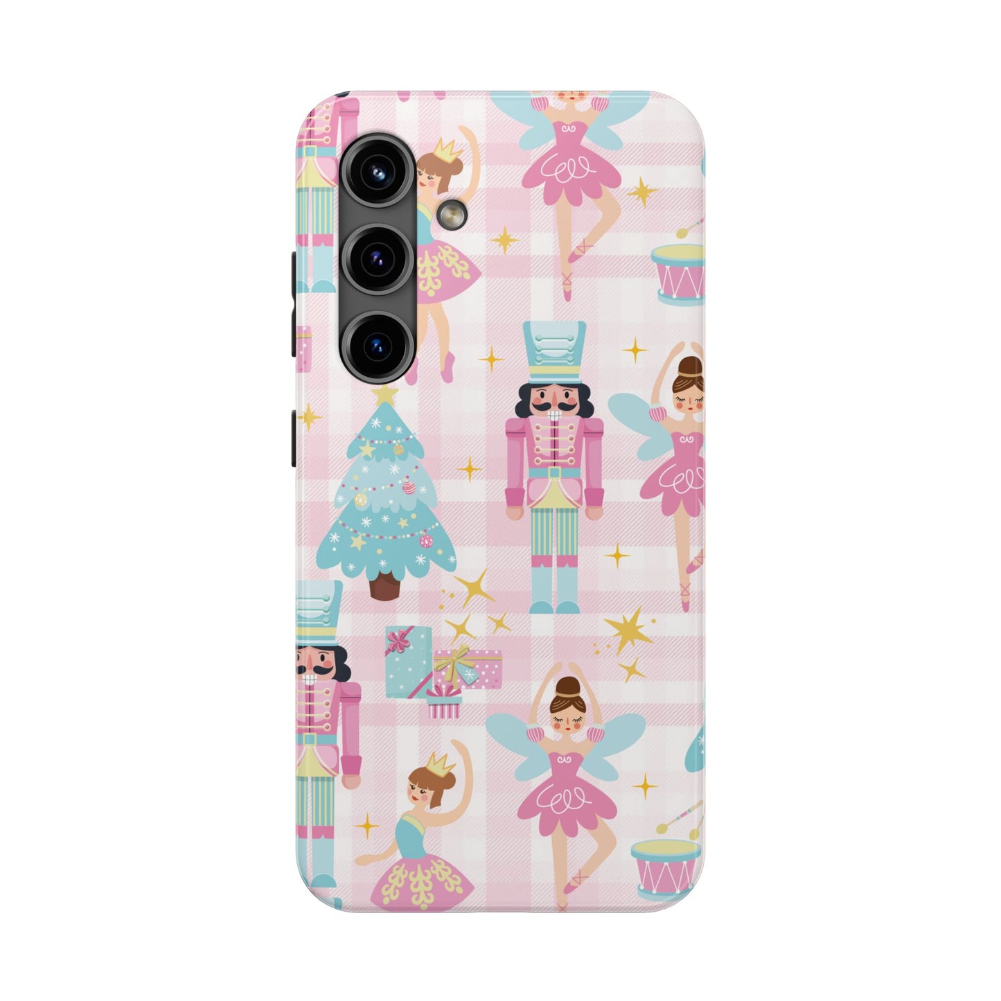 Nutcracker Ballet Pink Plaid Phone Case