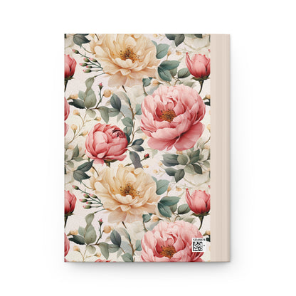 Vintage Inspired Roses Hardcover Journal