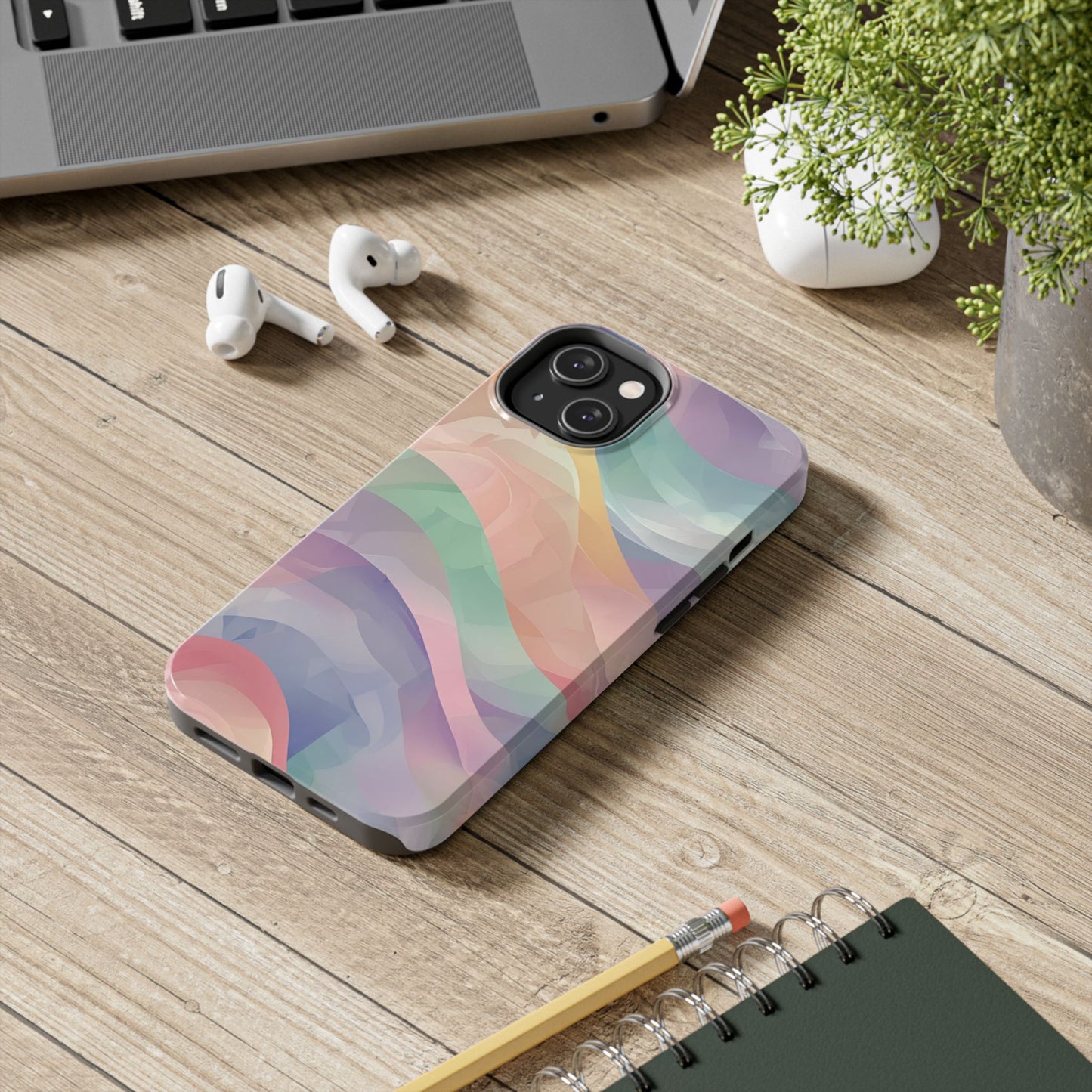 Soft Pastel Wavy Phone Case