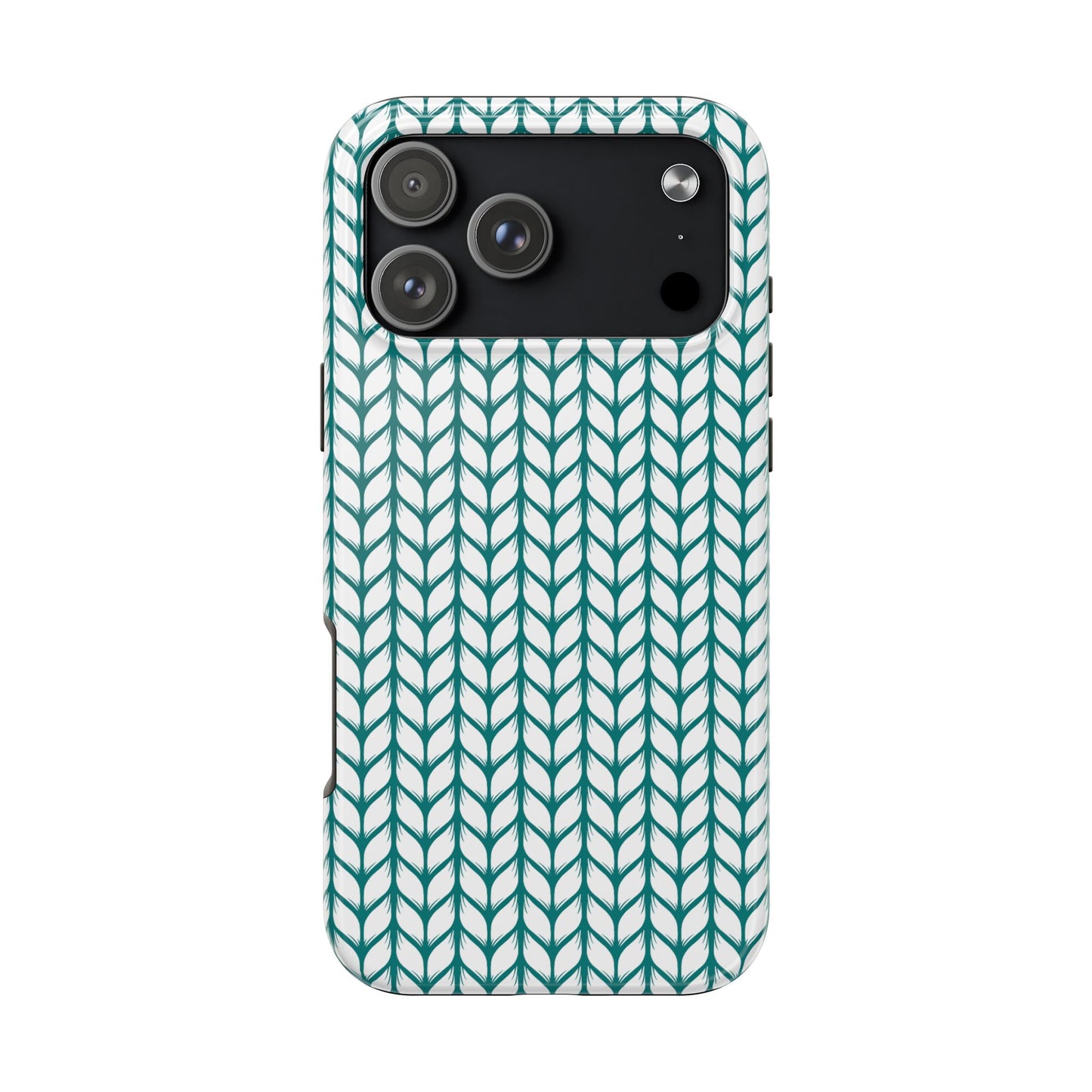 Teal Knit Phone Case