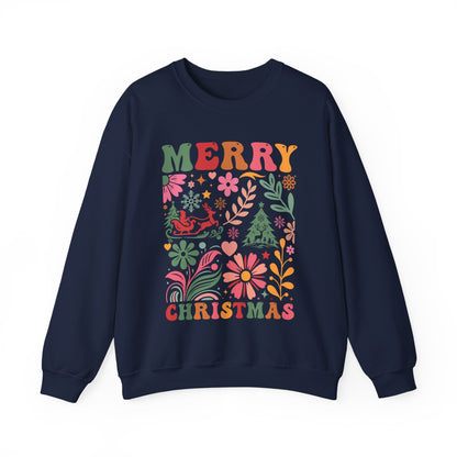 Boho Merry Christmas Sweatshirt