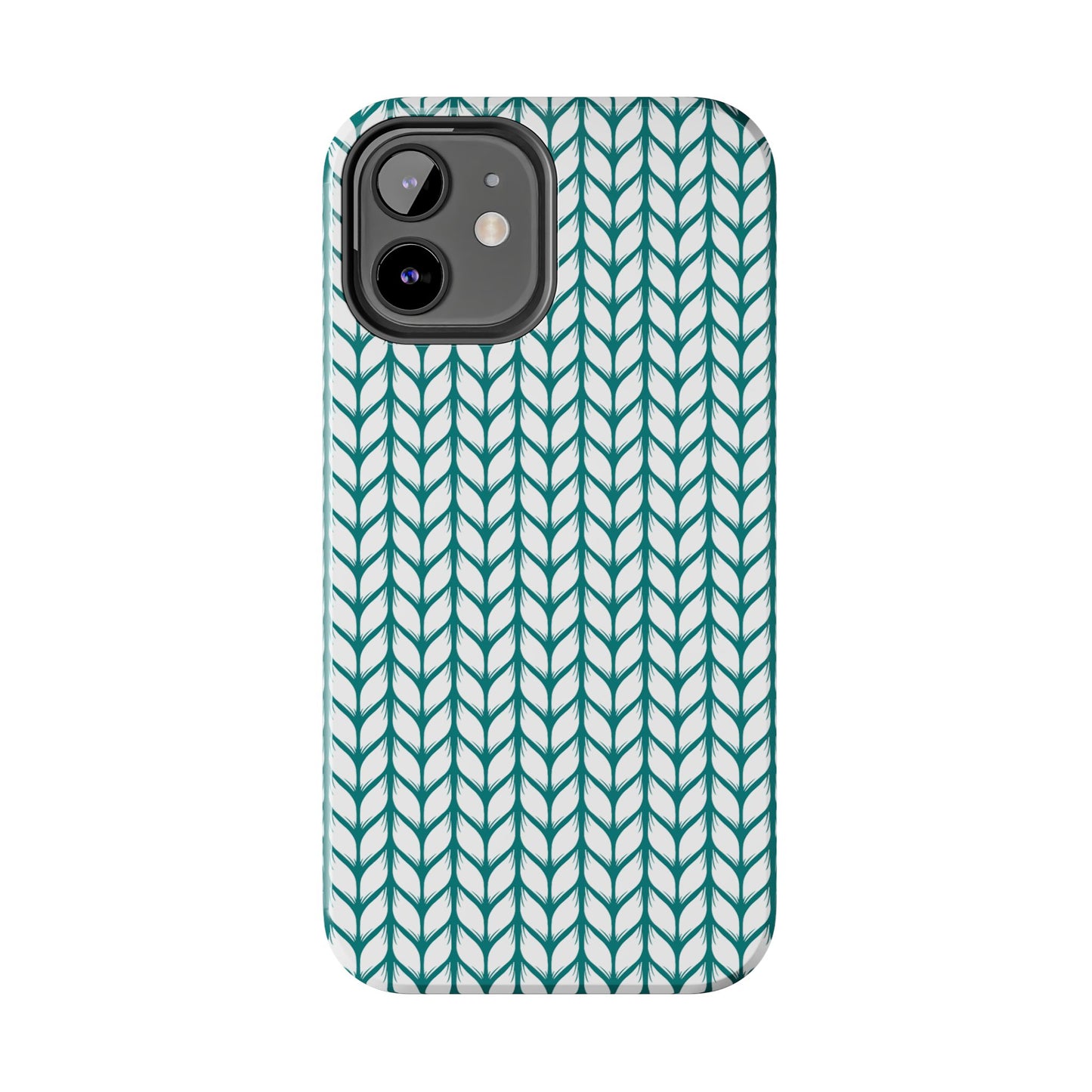 Teal Knit Phone Case