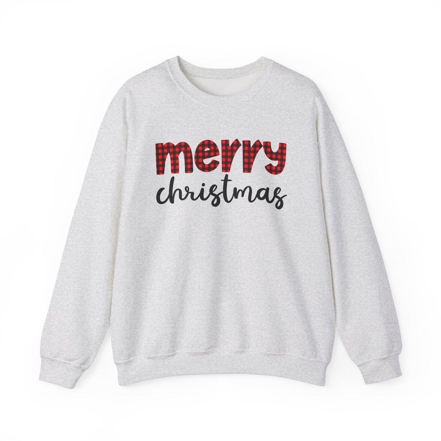 Merry Christmas Plaid Sweatshirt