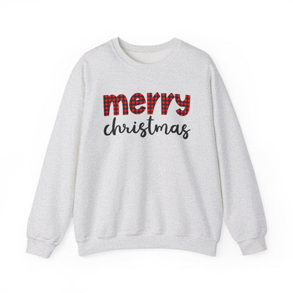 Merry Christmas Plaid Sweatshirt