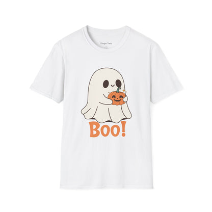 Adorable Ghost 'Boo' Halloween Tee