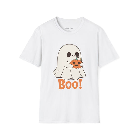 Adorable Ghost 'Boo' Halloween Tee