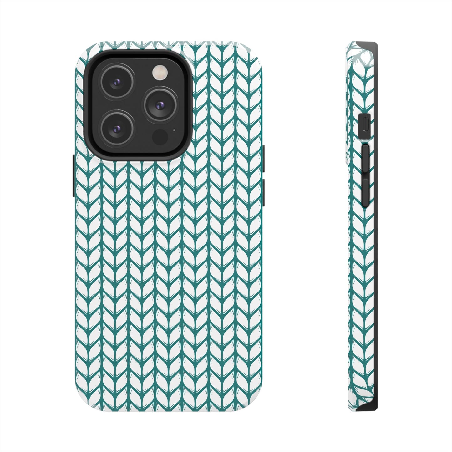 Teal Knit Phone Case