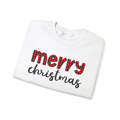 Merry Christmas Plaid Sweatshirt