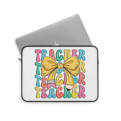 Teacher Pencil Laptop Sleeve