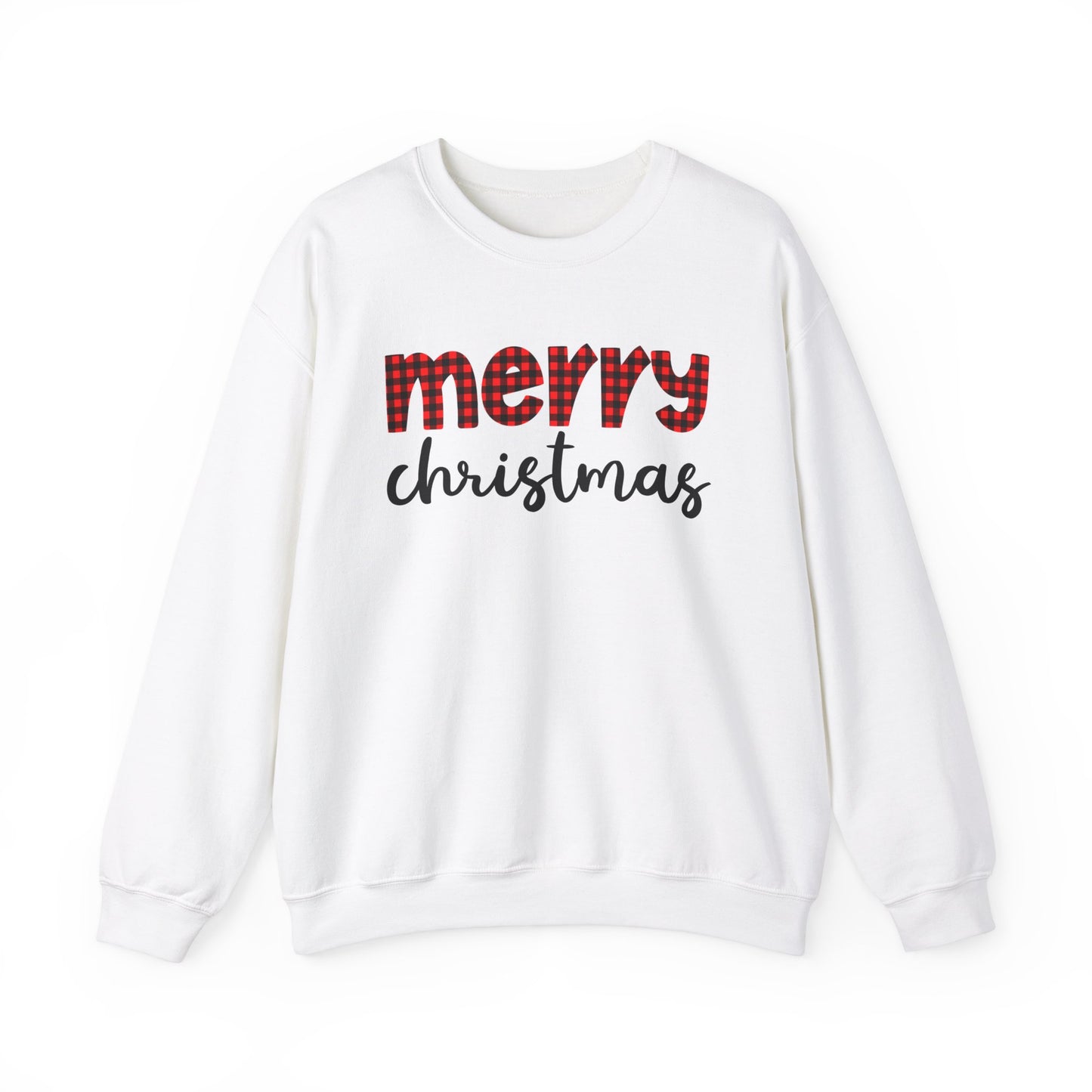 Merry Christmas Plaid Sweatshirt