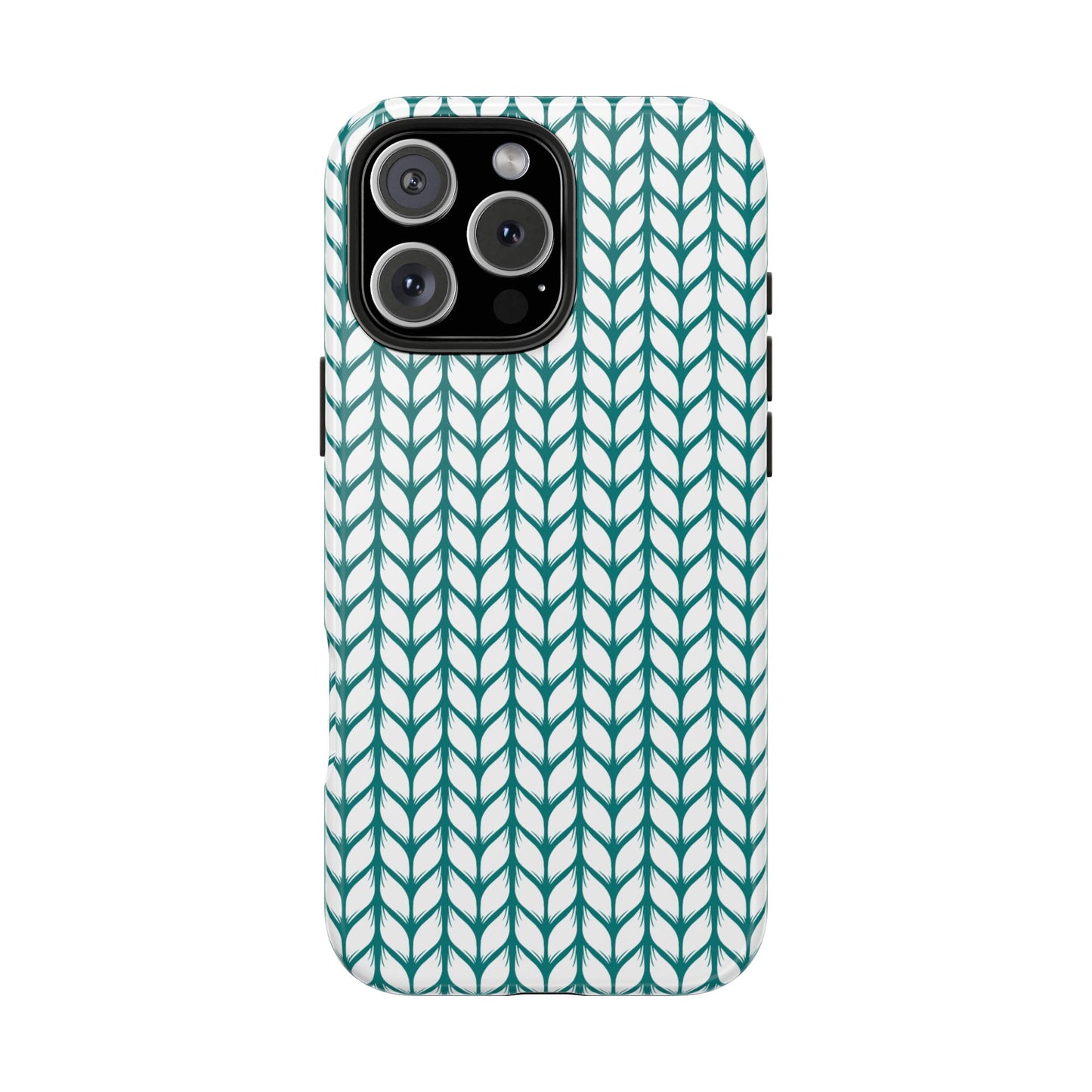 Teal Knit Phone Case